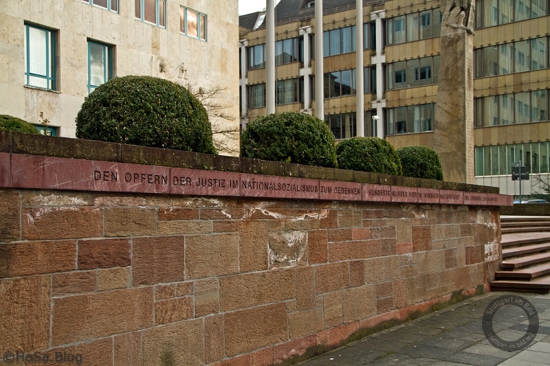 'Denkmal für die Opfer der Justiz im Nationalsozialismus' in Stuttgart