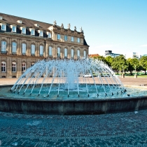 Wasserspiel Schlossplatz in Stuttgart
