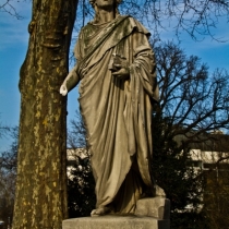 Schillerdenkmal im Oberen Schlossgarten in Stuttgart